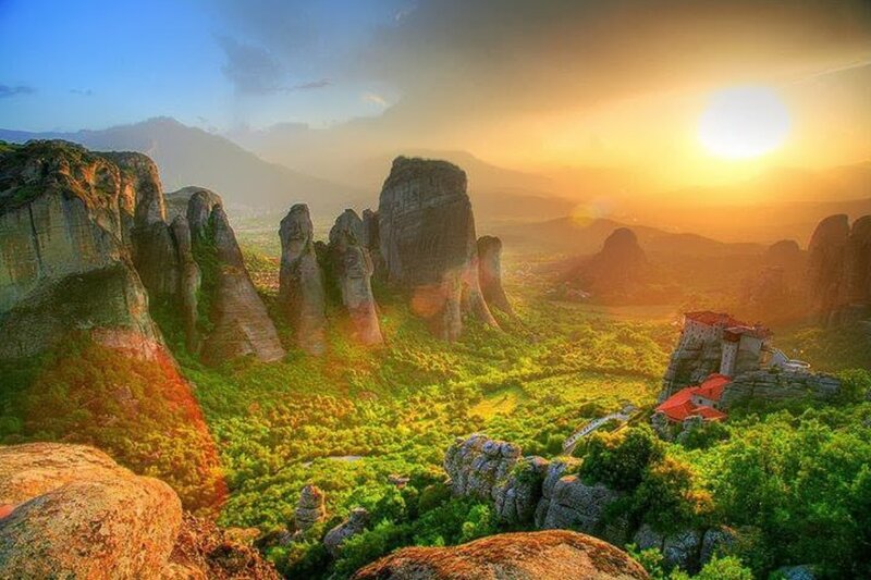 Monasteries on Rock Pillars — Green
