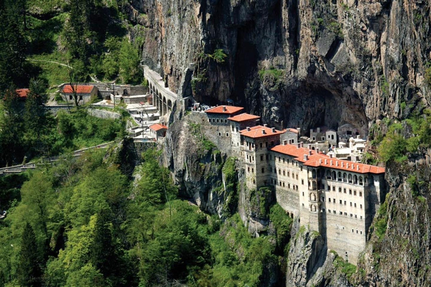 Monastery built into a cliff