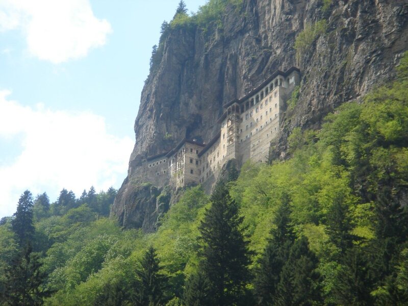 Monastery built into a cliff