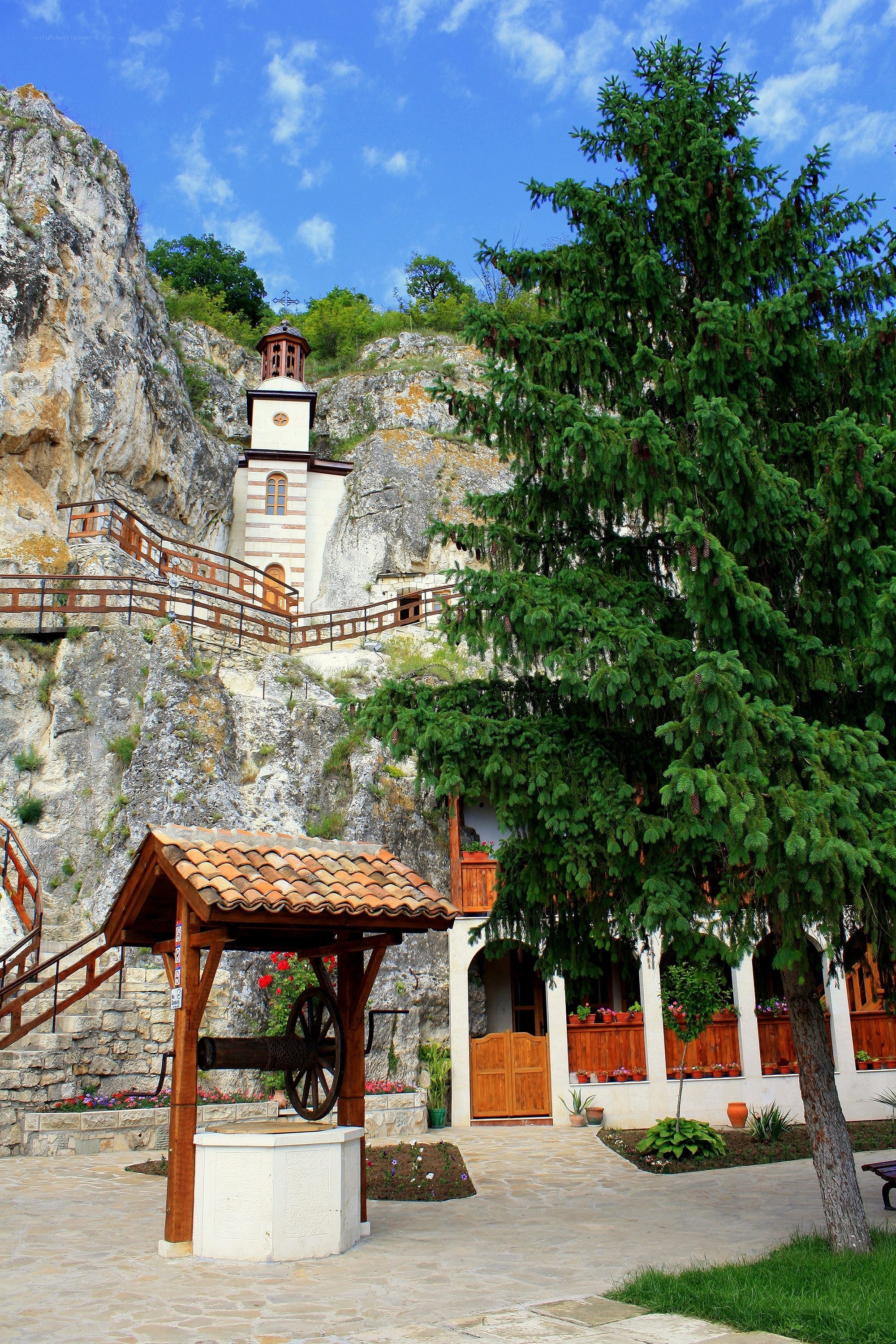 Monastery by the cliff