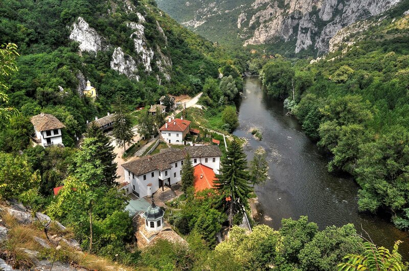 Monastery by the river