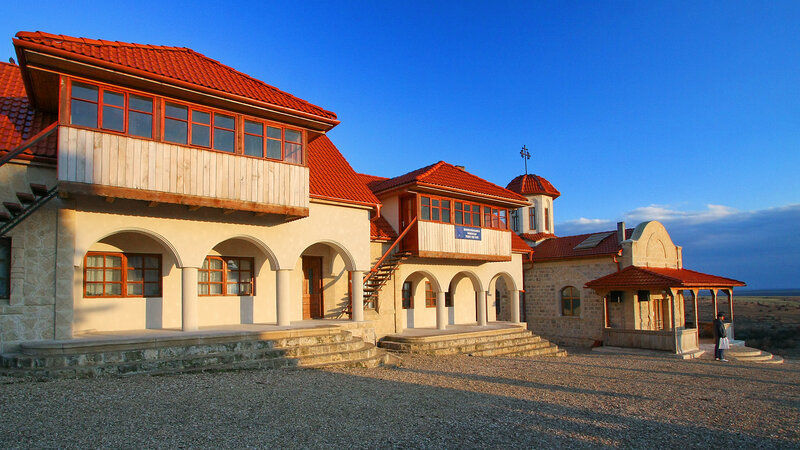 Monastery Complex at Sunset