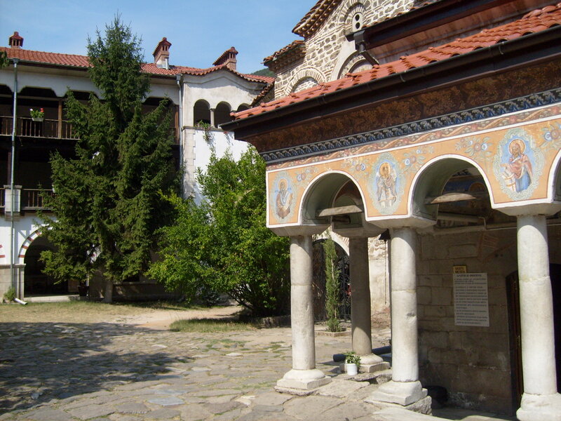 Monastery Courtyard — Brown