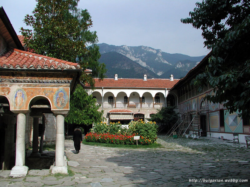 Monastery Courtyard — White