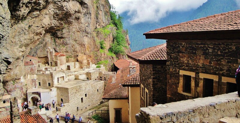 Monastery in Mountain — Brown