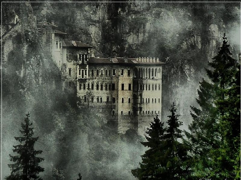 Monastery on a cliff