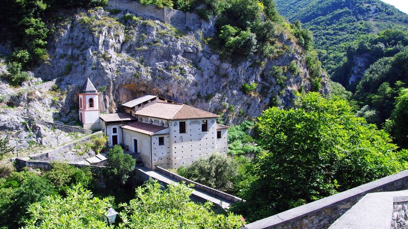 Monastery on a Cliff — Green, Serene