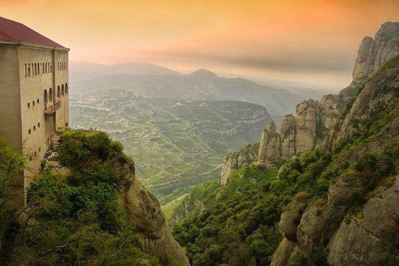 Monastery on a Cliff — Green