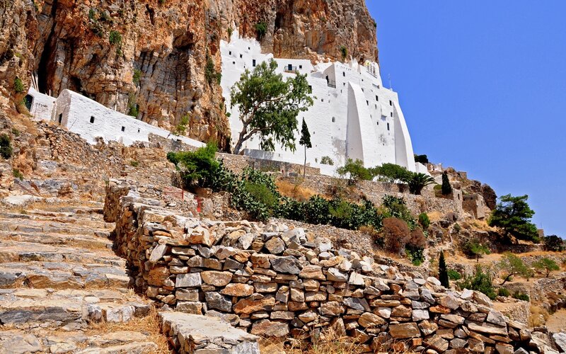 Monastery on a cliffside