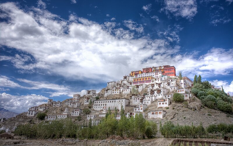 Monastery on a hillside