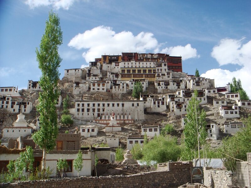 Monastery on a Hillside — White