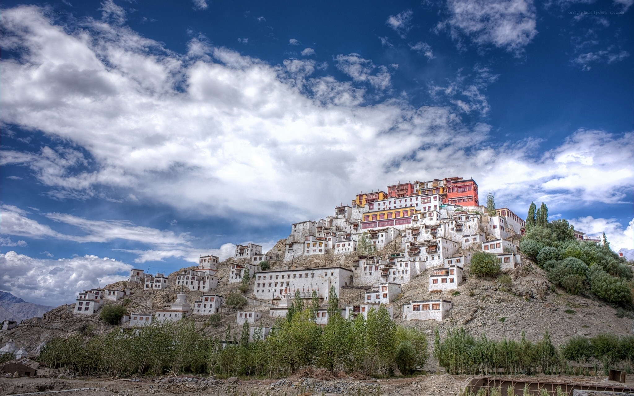 Monastery on a hillside