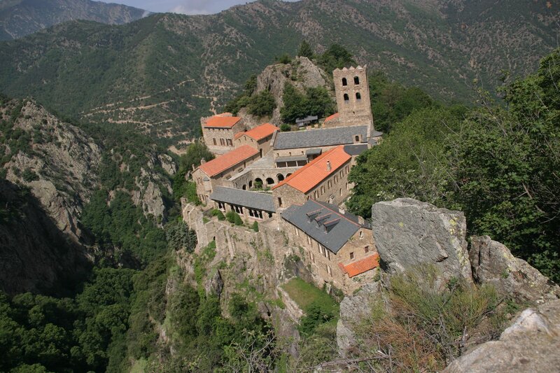 Monastery on a mountain cliff