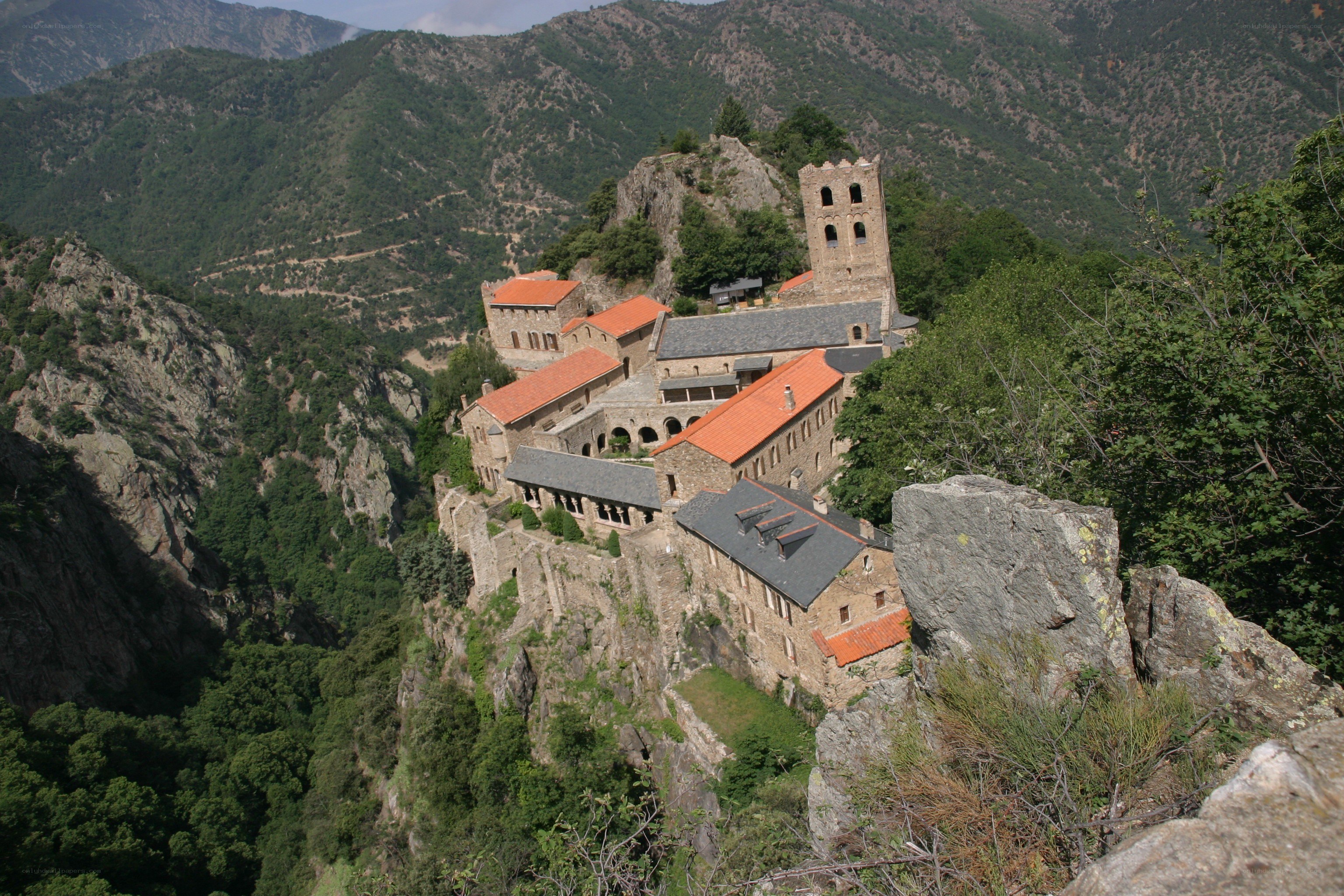 Monastery on a mountain cliff