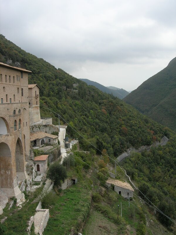 Monastery on a mountain slope