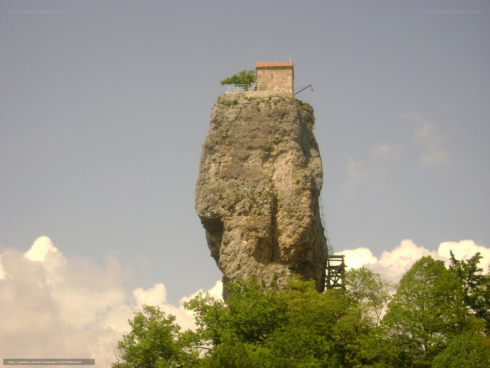 Monastery on a rock formation