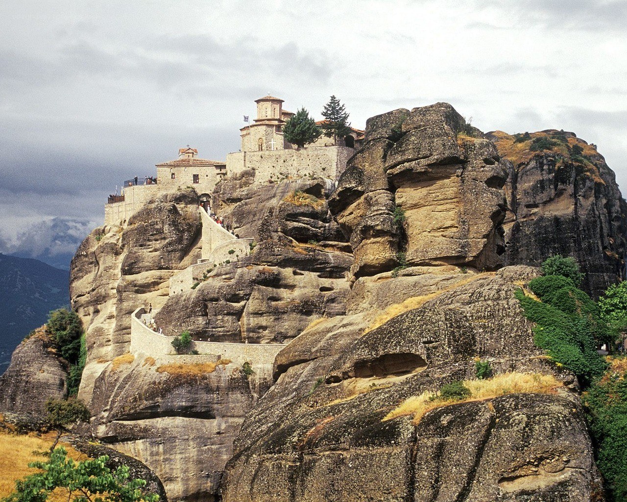 Monastery on a rock pillar