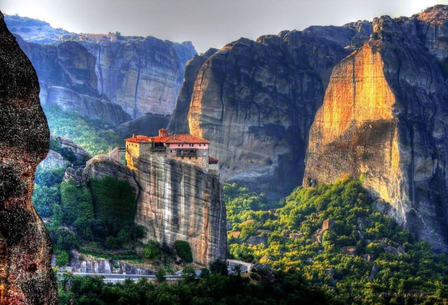 Monastery on a rock pillar