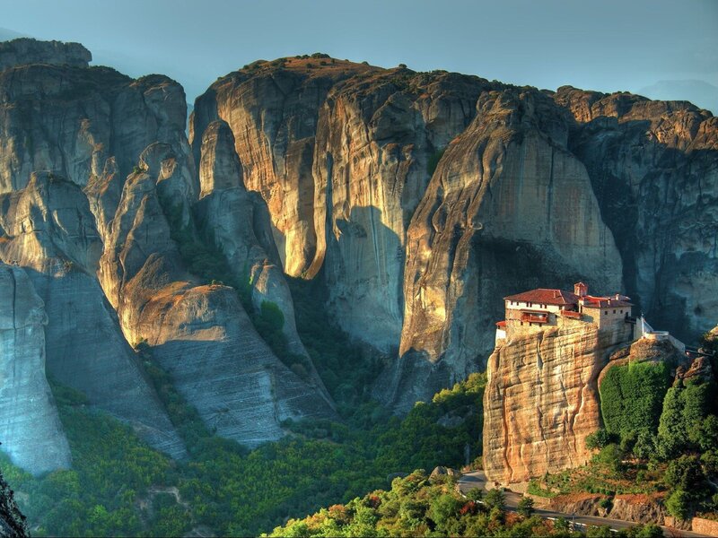 Monastery on a rock pillar