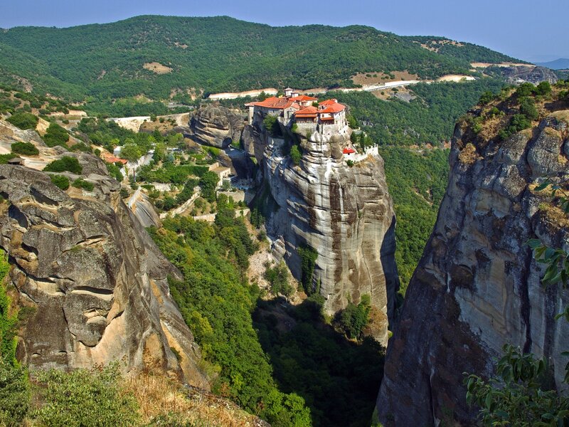Monastery on a rock pillar