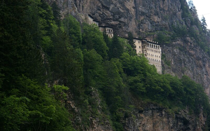 Monastery on Cliff Face — Green