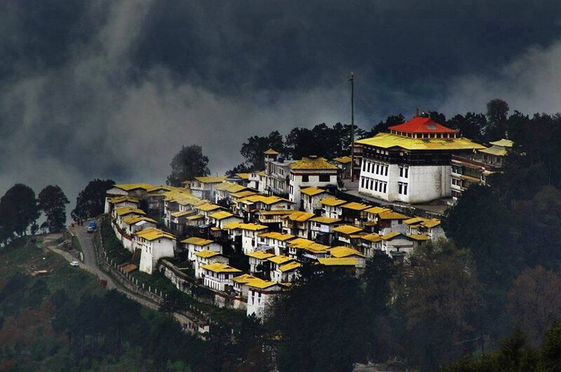 Monastery on Hillside — White