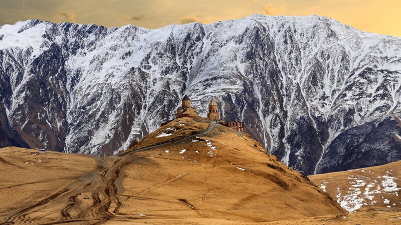 Monastery on Hilltop — Brown