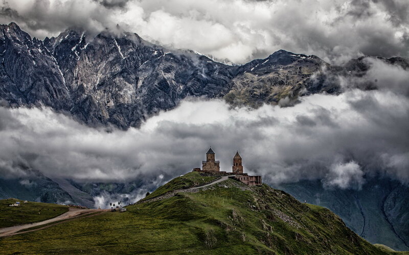 Monastery on Mountain Peak
