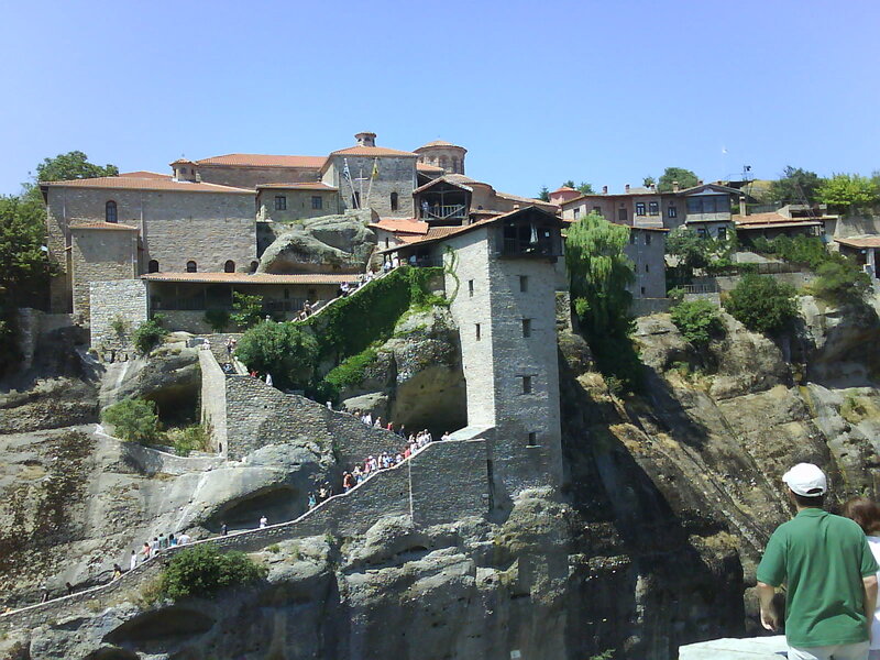 Monastery on Rock Cliffs