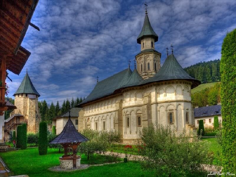 Monastery with Green Roofs