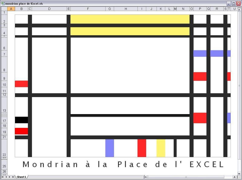 Mondrian in Excel