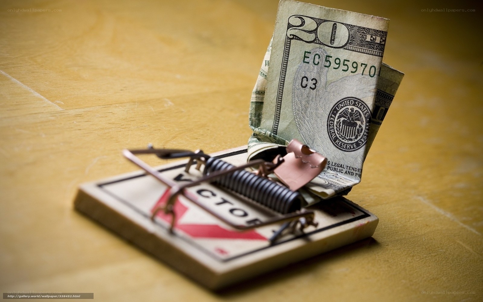 Money in a mouse trap