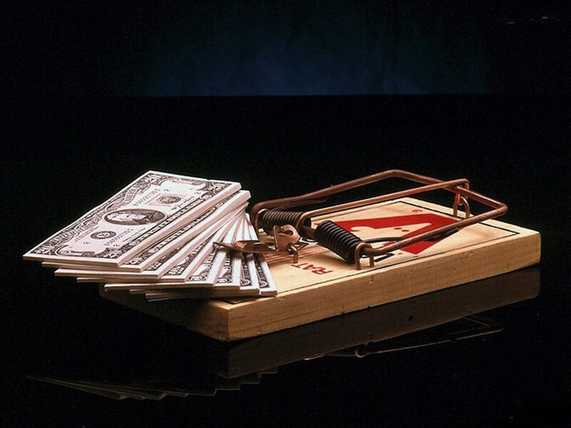 Money in a Mousetrap — Black