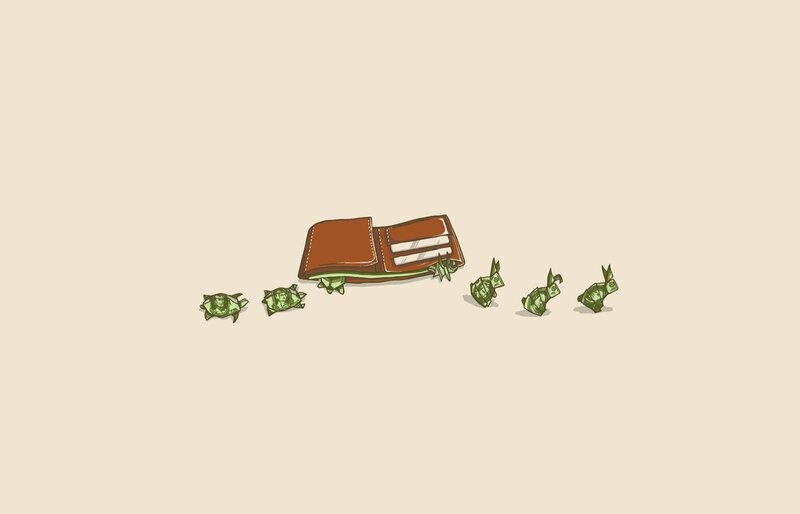 money origami animals