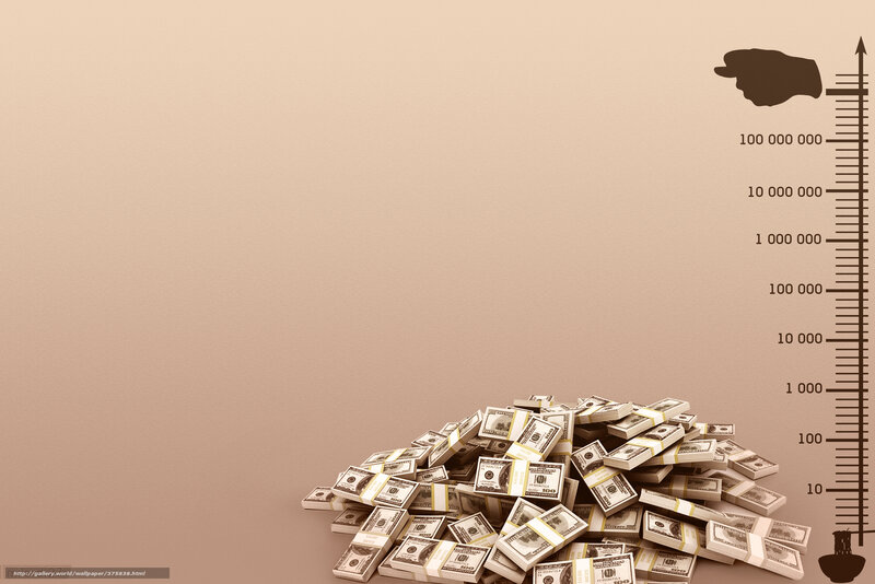 money pile with scale