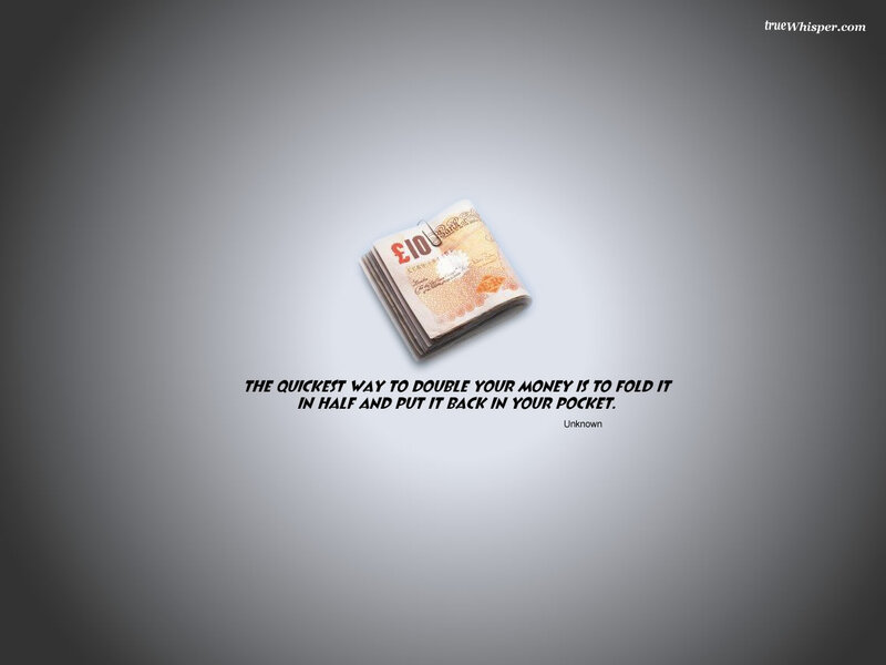 Money quote with banknotes