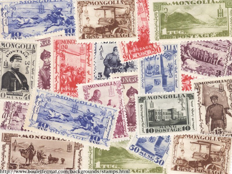 Mongolian postage stamps collection