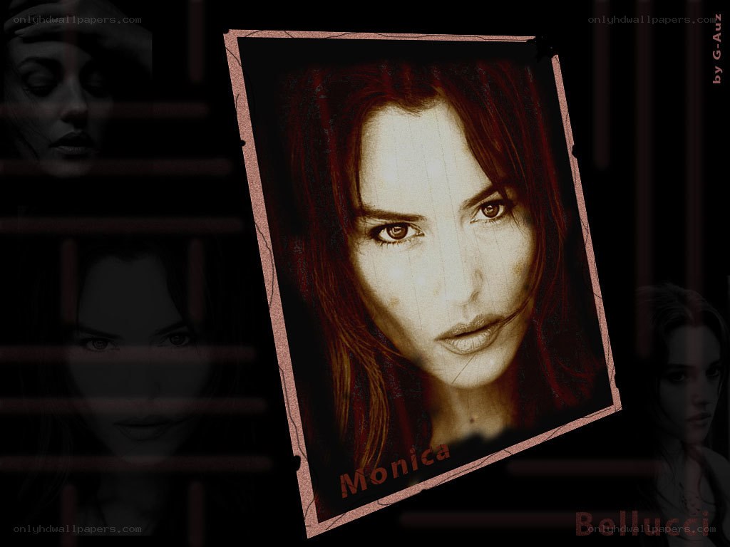 Monica Bellucci portrait collage