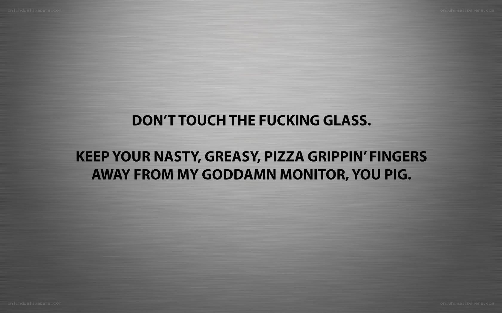 monitor warning text