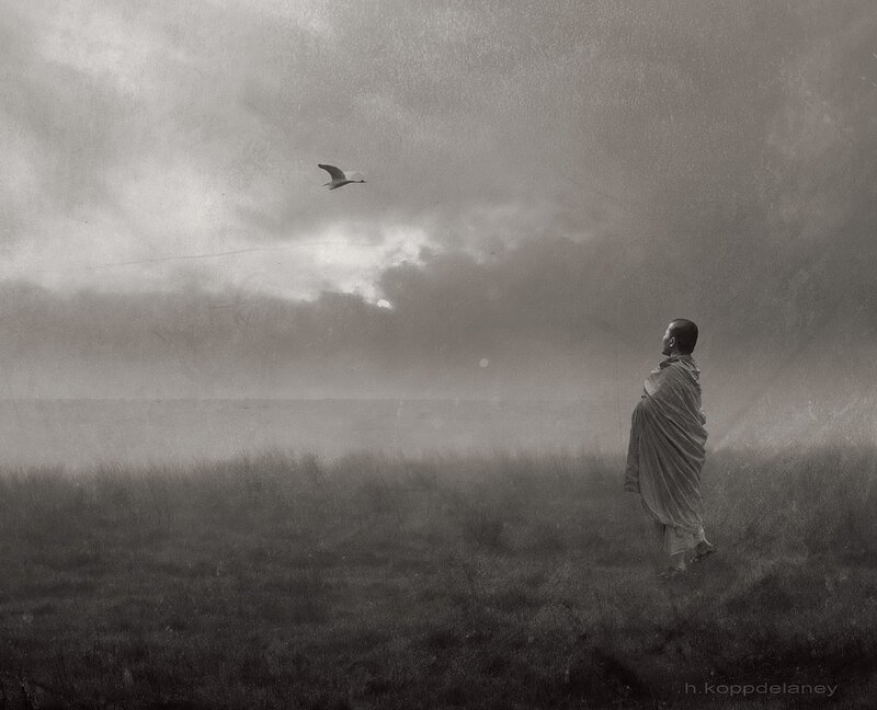 Monk in Field