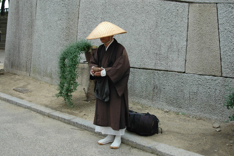 Monk in traditional attire