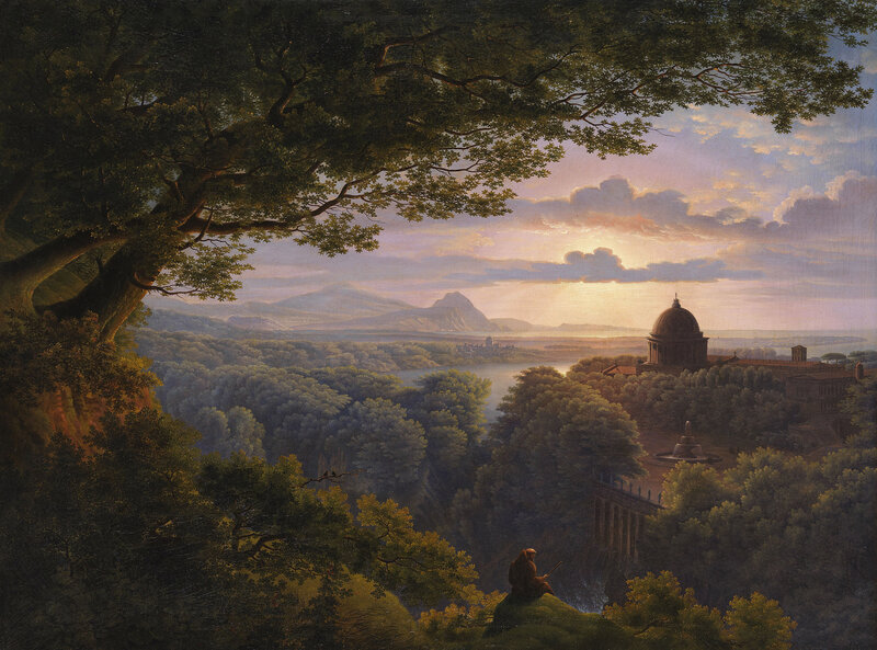 Monk on a Hillside