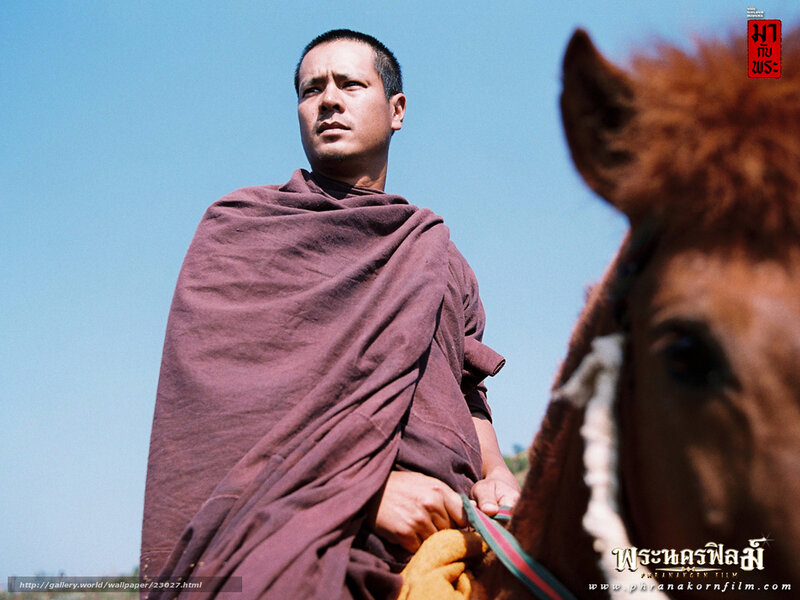Monk on a horse