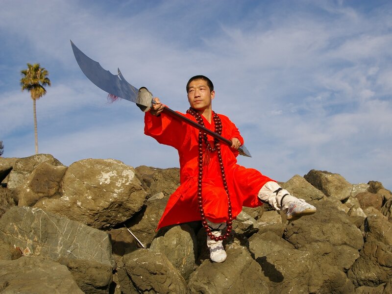 Monk with a large sword