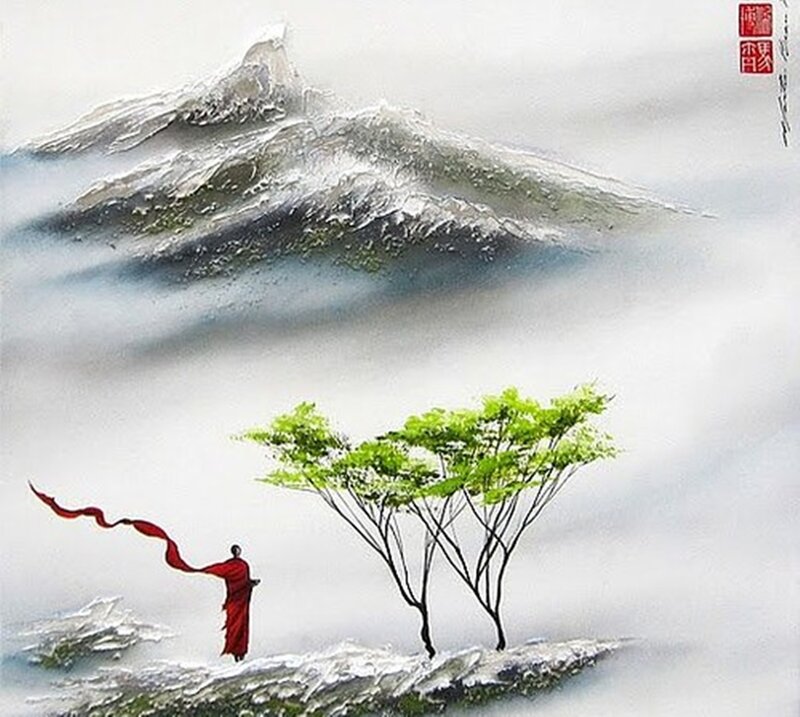 Monk with Red Robe