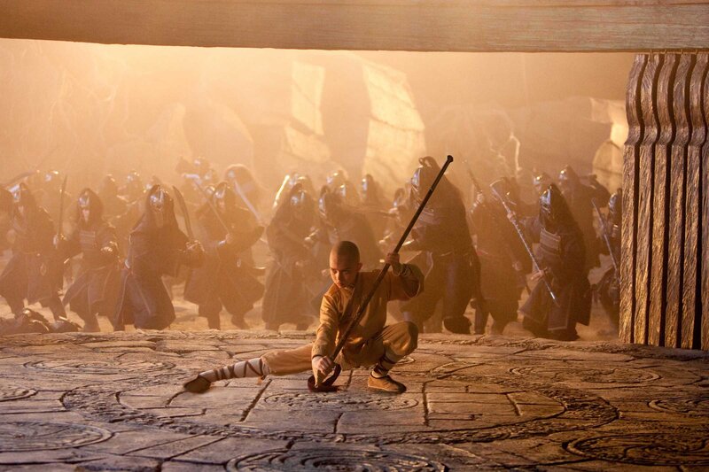 Monk with Staff in Combat
