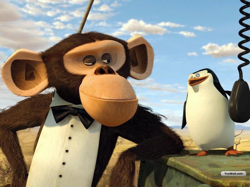 Monkey and Penguin