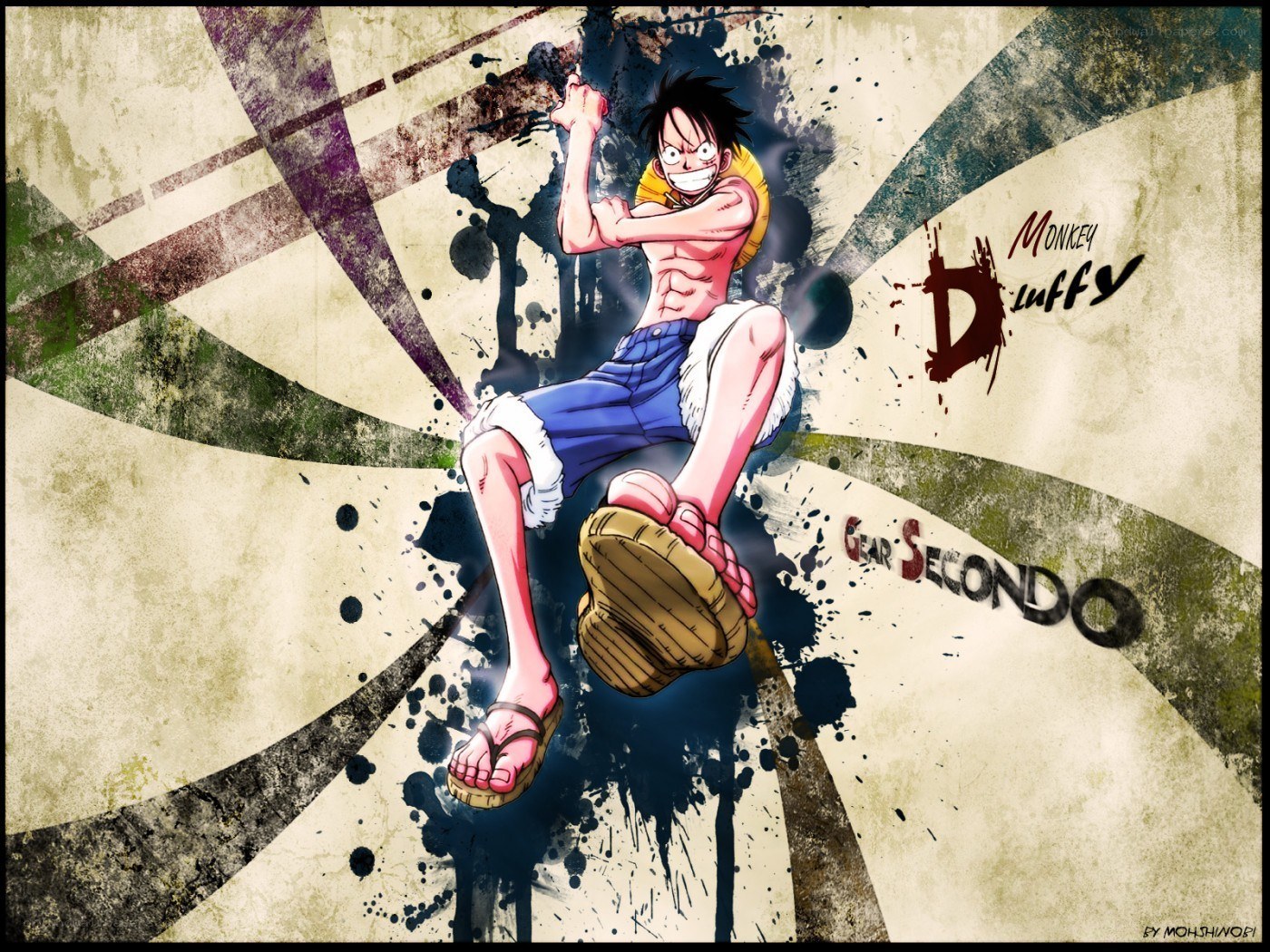 Monkey D. Luffy in action