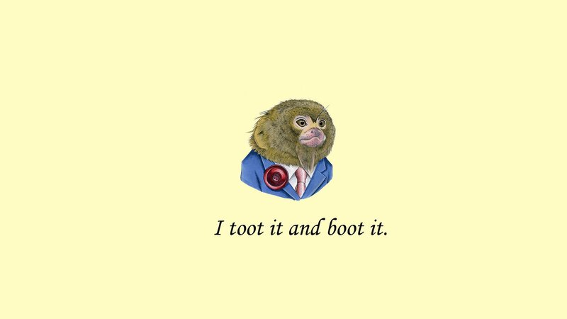 monkey in a suit