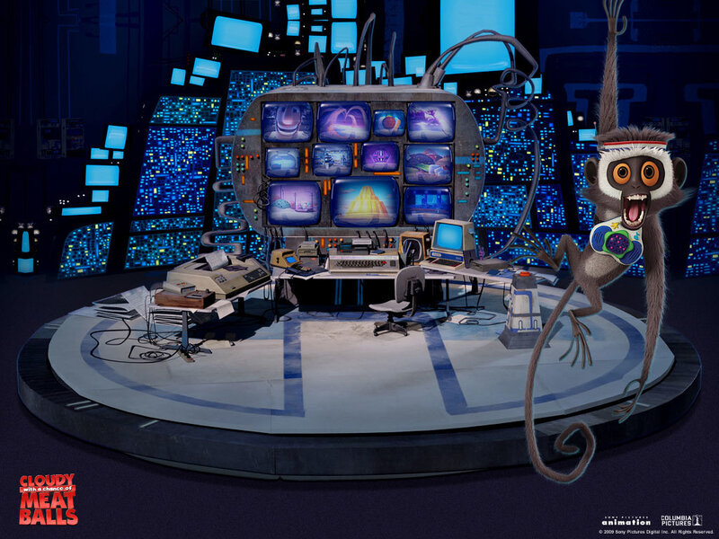 Monkey in Control Room — Blue